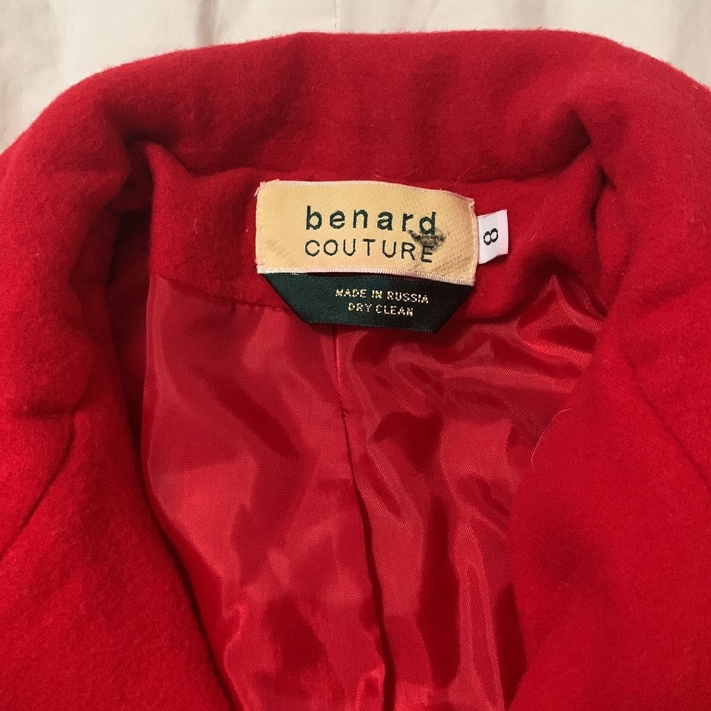 Vintage Bernard Couture Wool Jacket/ Blazer